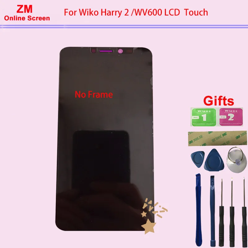 RYKKZ для Wiko Harry 2 WV600 ЖК-дисплей с сенсорным цифровой экран в сборе Замена