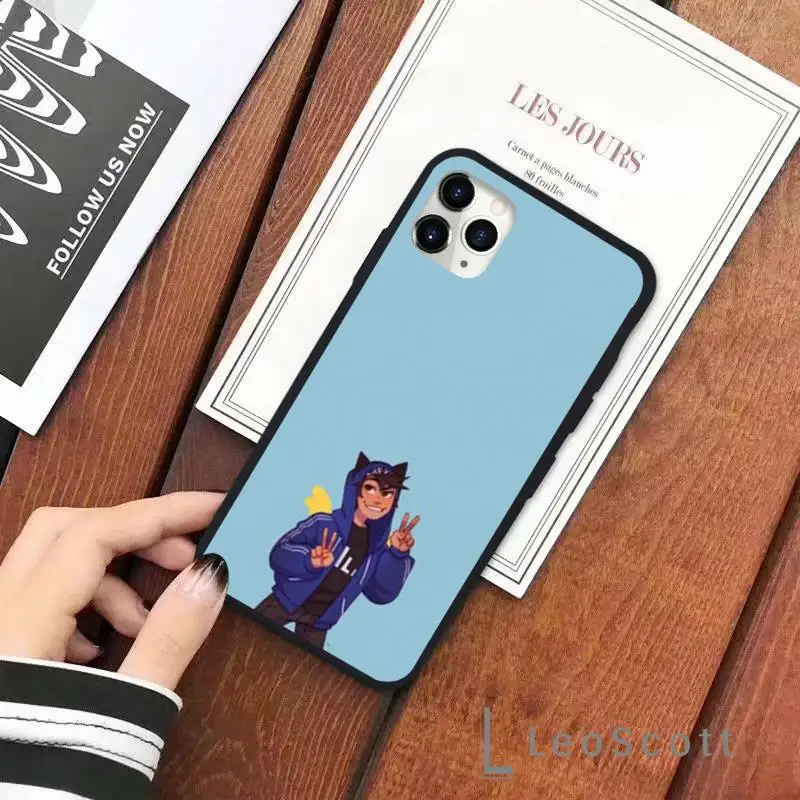 

quackity fanart cartoon image Phone Case for iPhone 11 12 pro XS MAX 8 7 6 6S Plus X 5S SE 2020 XR Soft silicone