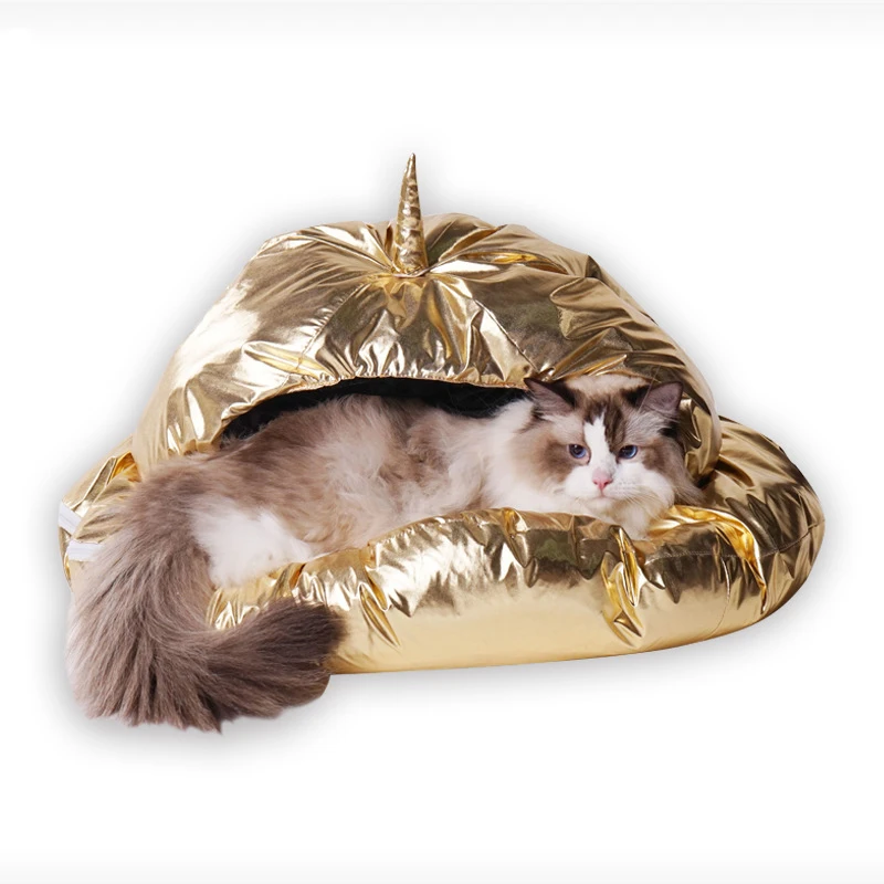 Светящаяся креативная кровать для собаки спальное гнездо космический домик