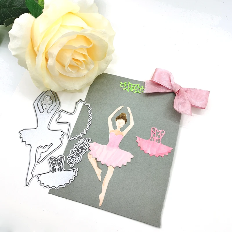 Julyarts 2019New Dancing Girl Metal Cutting Die Stencil for Scrapbooking Photo Album Paper Card Making Crafts Cut | Дом и сад