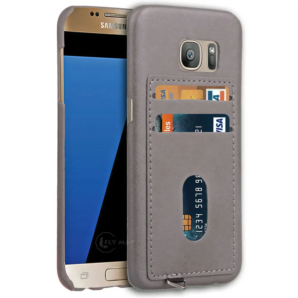Чехол для телефона со скрытым слотом карт Samsung Galaxy S7 S 7 задняя крышка кредитной