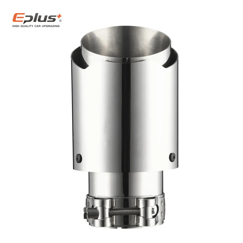 Наконечник глушителя EPLUS из нержавеющей стали для автомобиля универсальная