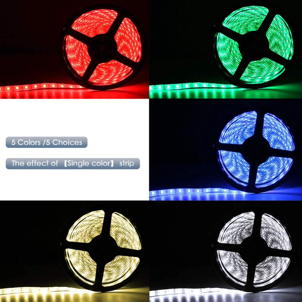 50 см 1 м 2 м 3 м 4 м 5 м светодиодный ТВ-светильник 2835SMD RGB светодиодный светильник для ТВ HD ТВ неоновый светильник с подсветкой лампа с 24-кнопочным пультом дистанционного управления