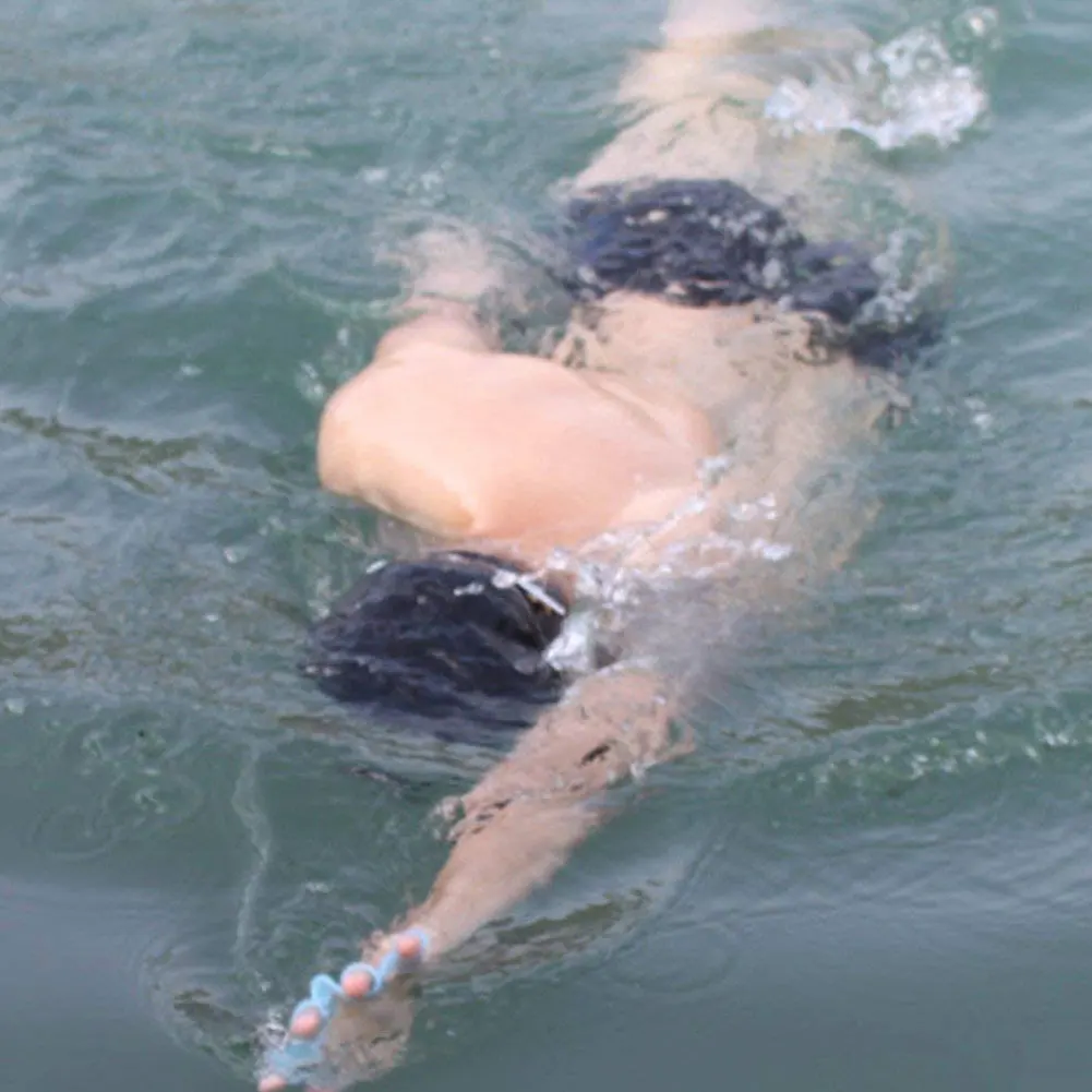 

1Pair Unisex Frog Type Silicone Girdles Swimming Hand Fins Flippers Finger Webbed Gloves Paddle Water Sports Finger Webbed