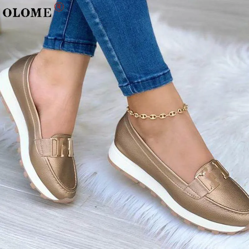 

Женские кроссовки на толстой подошве, однотонные повседневные дышащие кроссовки на низком каблуке, прогулочная обувь, размер 43, 2021