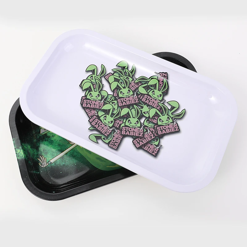 270*160 мм Квадратная Пепельница из нержавеющей стали Рик и Марти металлический