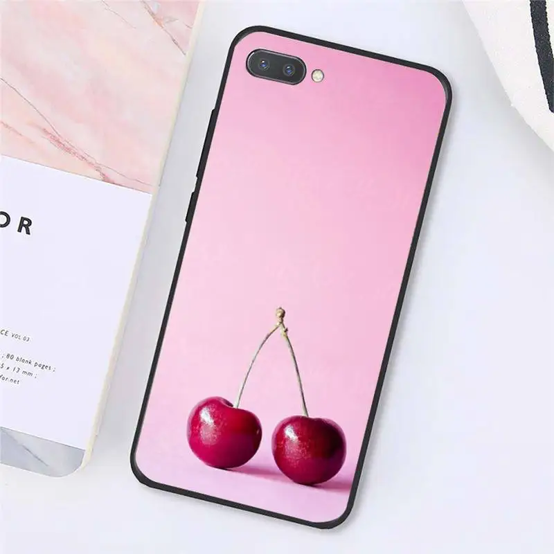

Fruit of Food Cherry Phone Case For Huawei Honor 7A 8X 9 10 20lite 10i 20i 7C 8C 5A 8A Honor Play 9X pro Mate 20 lite