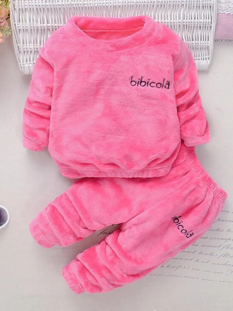 Пижамы для мальчиков и девочек Осенне-зимняя детская одежда с длинными рукавами