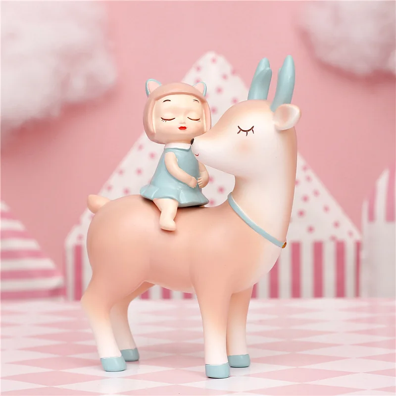 

Northern European Girl Decorations Model Room Decoration Cat General Living Room Porch Decoration New Year Gift Fashion Toys