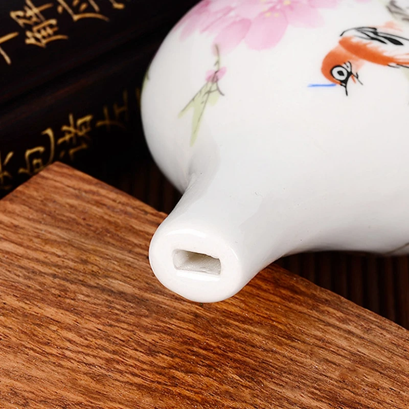 Midrange Ocarina 6 отверстий винтажная ручная роспись красочные узоры подарок сувенир