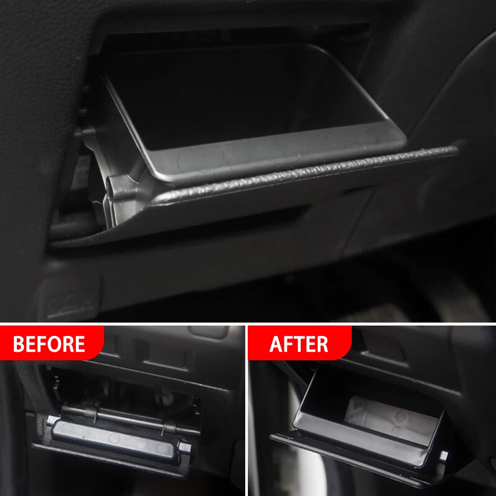 

Retail New Arrival Storage Box For Subaru Car Fuse Box Coin Container Bin Storage Tray Holder Black Useful Car Interior Accessor