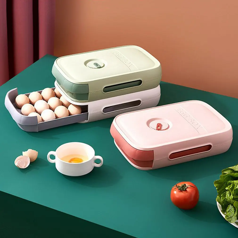 Держатель для яиц в холодильнике кухонный ящик органайзер контейнер хранения