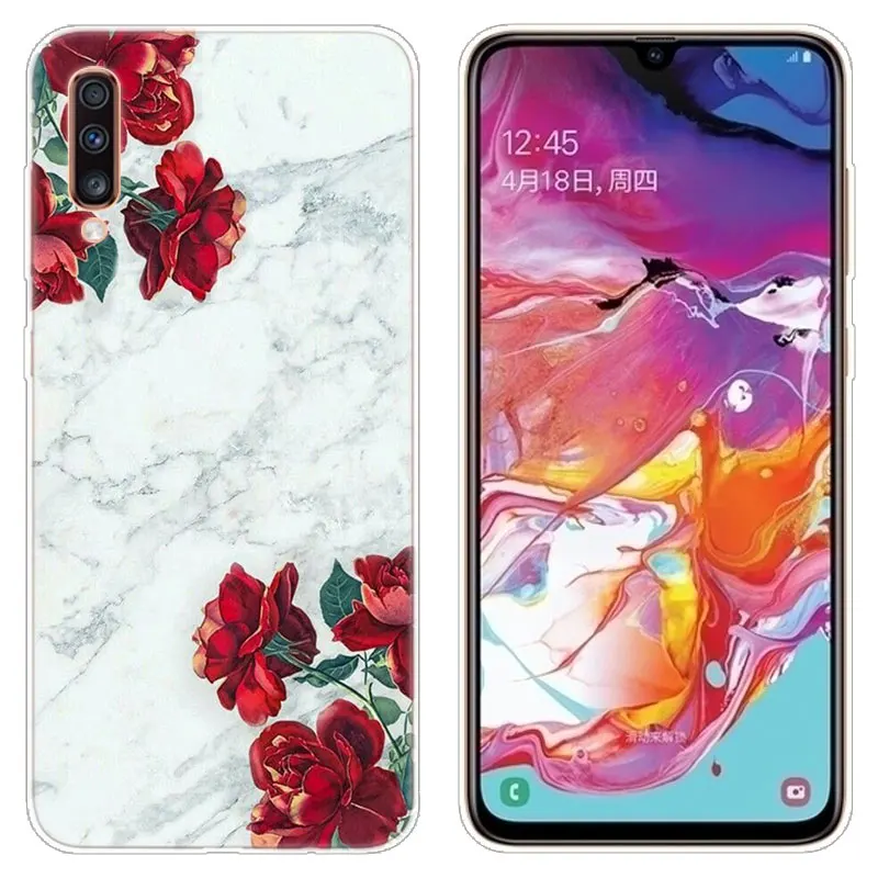 Red Roses Flowers Silicone Case For Samsung Galaxy A90 A80 A70 A60 A50 A40 A30 A10 A20E A2CORE A9 A7 A8 A6 Plus 2018 A5 2017 TPU | Мобильные
