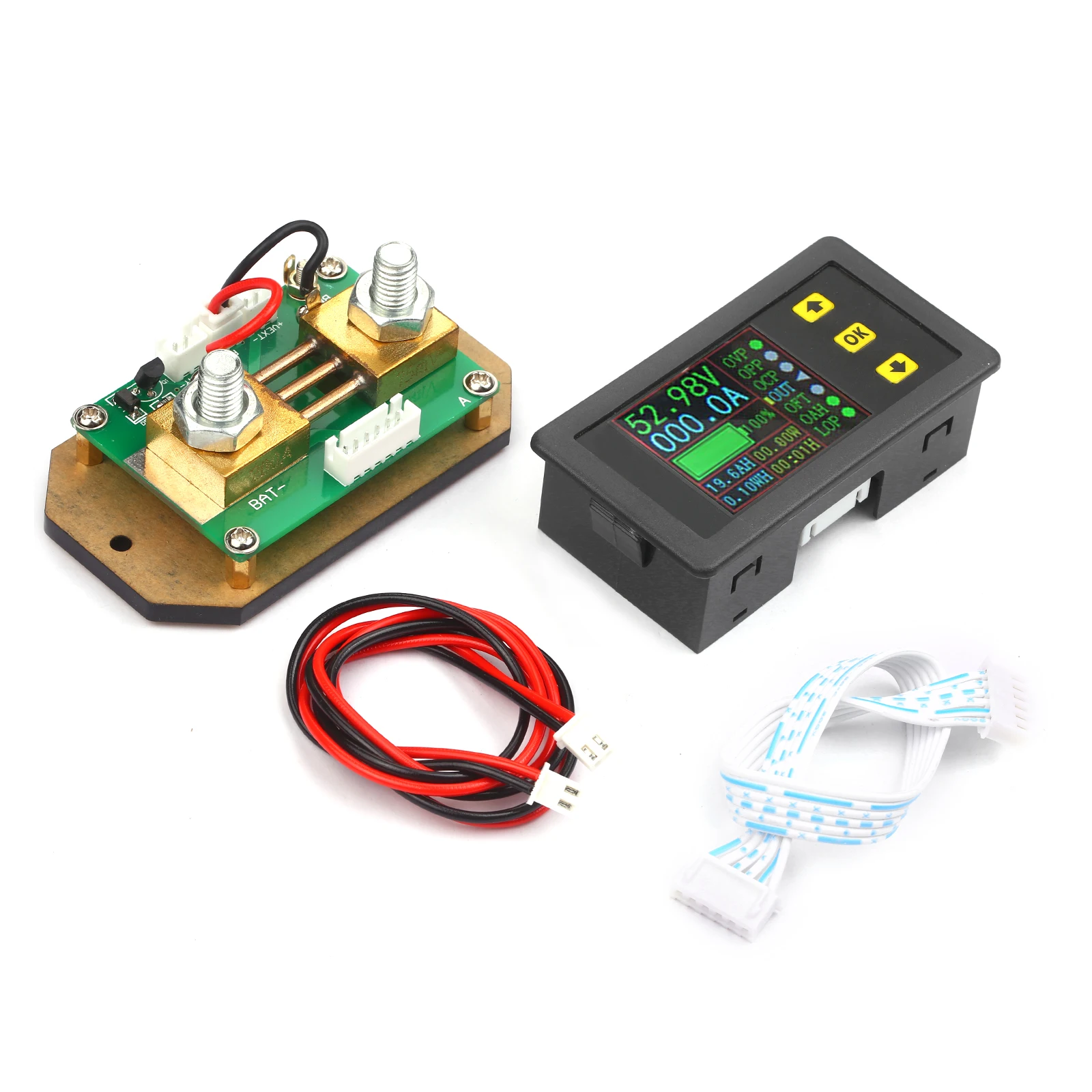 90V 0-500A Digital LCD Display Coulometer 2-way Current Measurement Voltmeter Ammeter Watt Meter Voltage Energy Monitor | Инструменты