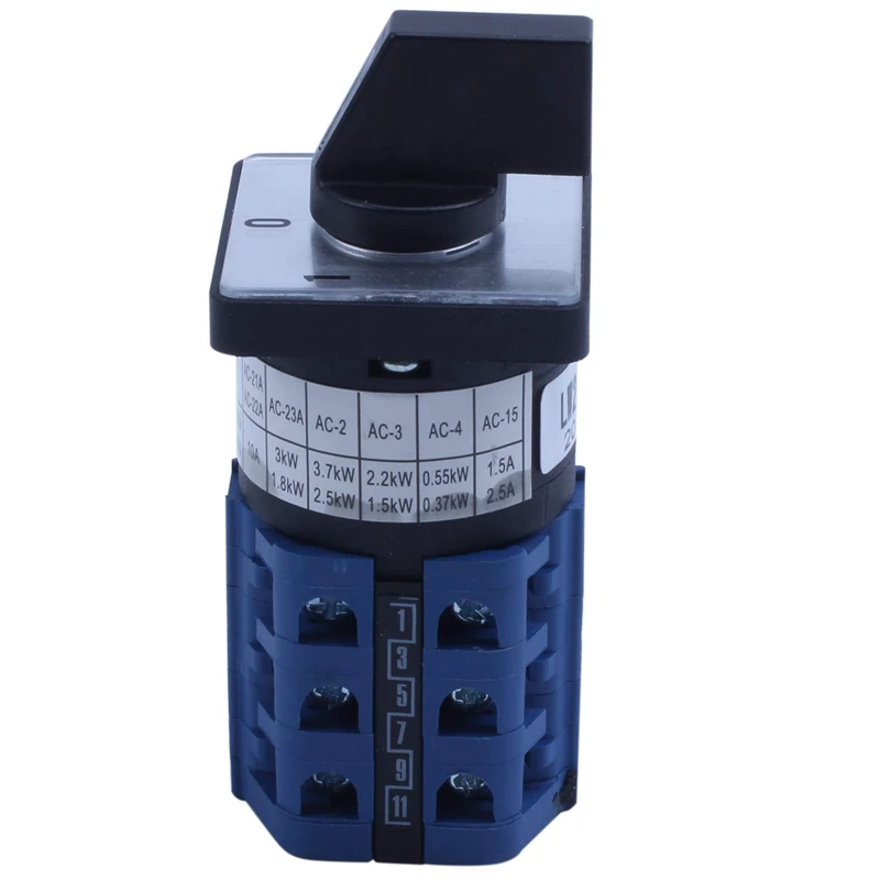 660V 10A 3 позиции три полюса поворотный кулачок универсальный