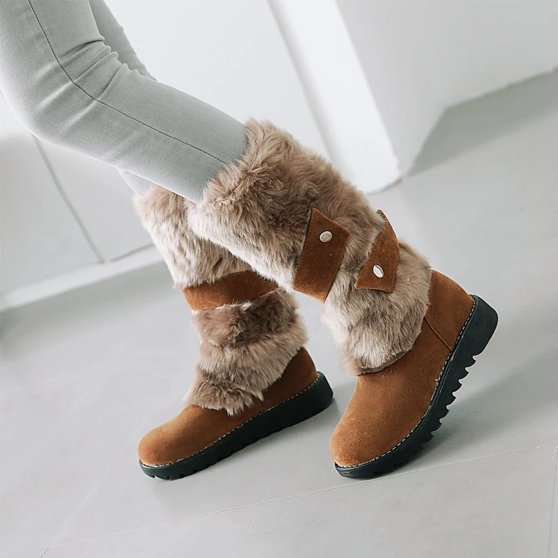 Gykaeo/Лидер продаж Теплые женские ботинки для снега Сезон осень зима 2021 Обувь