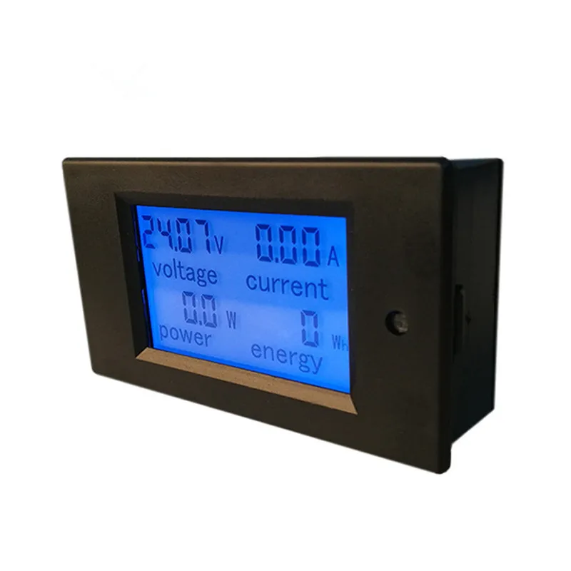 PZEM-051 DC Digital Ammeter Voltmeter 6.5-100V 4 IN1 LCD Motorcycle Voltage Current Power Energy Monitor With 50A Shunt New | Инструменты