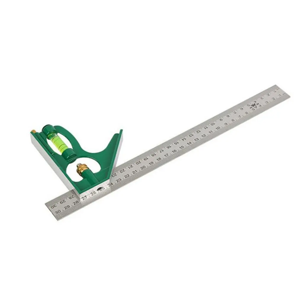 

3 In 1 Adjustable Ruler Multi Combination Square Angle Protractor 12'' Universal Ruler Right Angle Measuring Set Tools