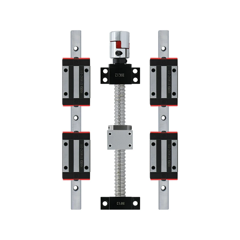 

3 sets china linear guide hgr20+HGH20CA+ ball screw SFU1605-350 800 1120mm + BK/BF12+shaft couplers