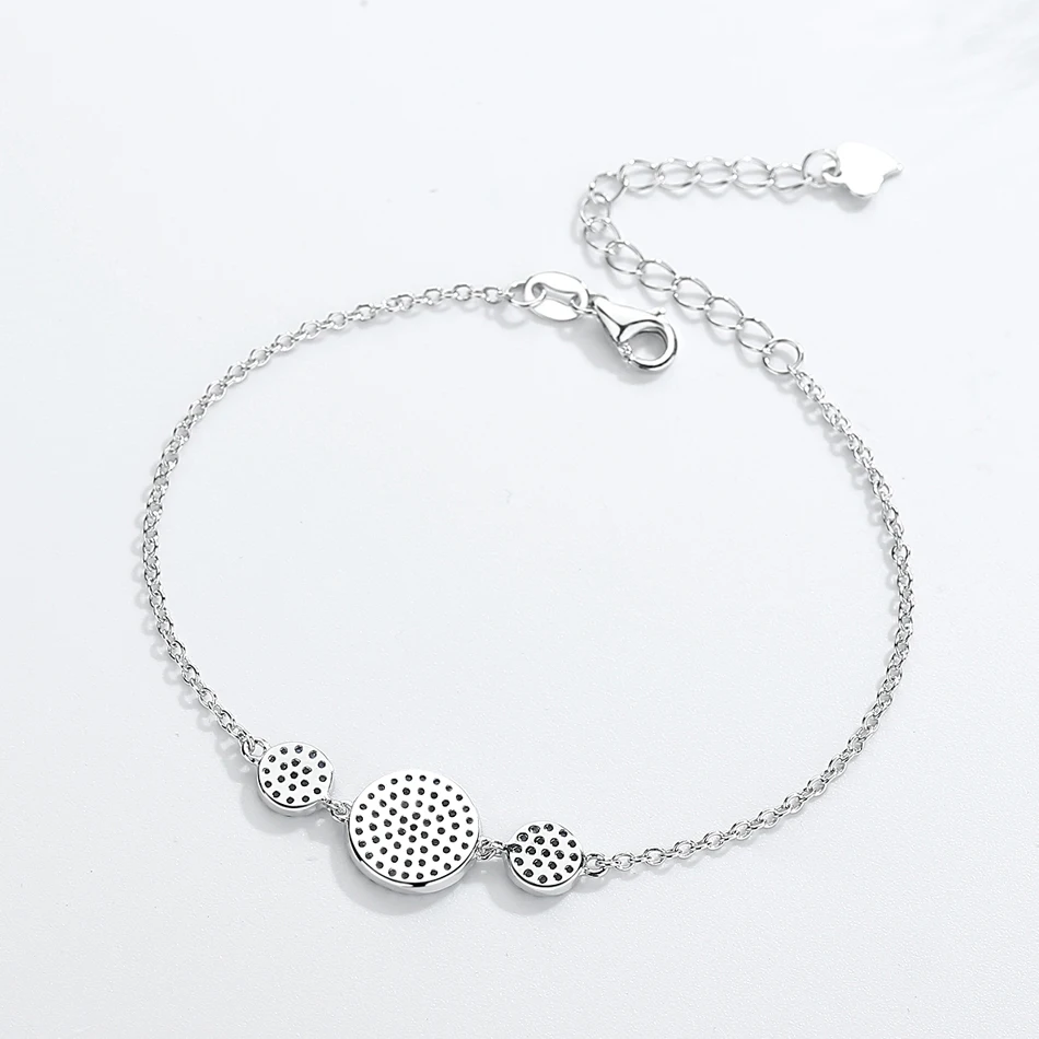 Женский браслет из серебра 925 пробы с синим Цирконом | Украшения и аксессуары