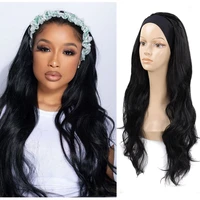 synthetic headband wig long water wave easy install natural wavy heat resistant fiber 26inches free shipping by fashion icon