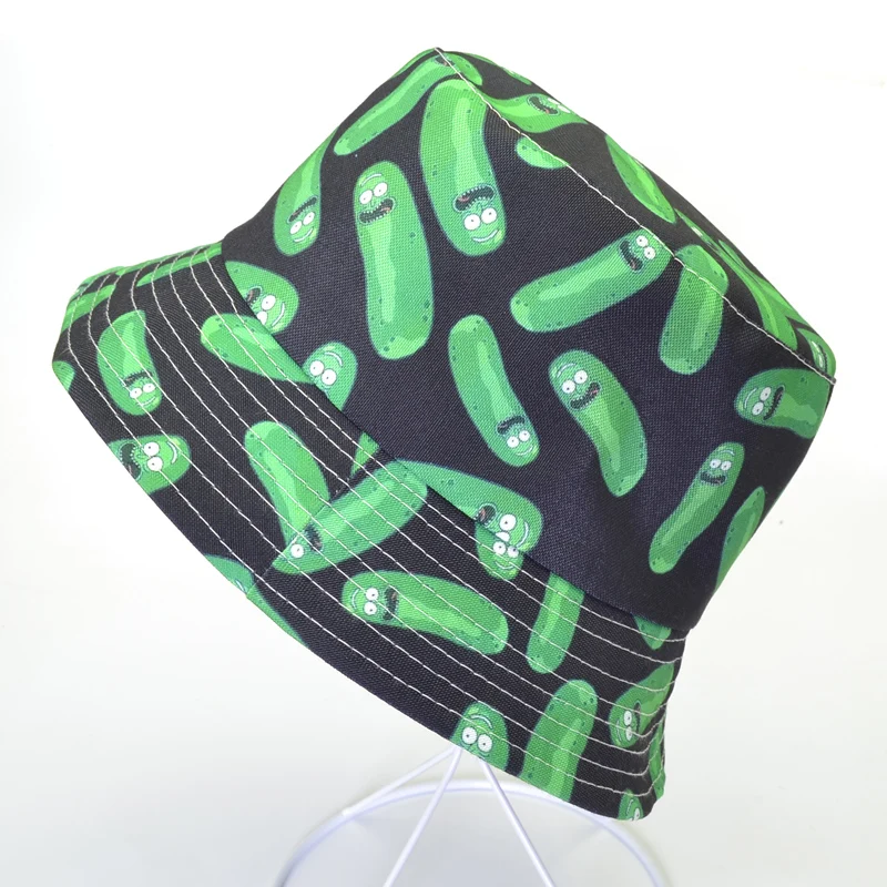 Pickle Rick хлопок Рик и Морти ведро шляпа Рик Рыбацкая шляпа США Аниме хлопок походные кепки для рыбалки капризные шапки для мужчин и женщин