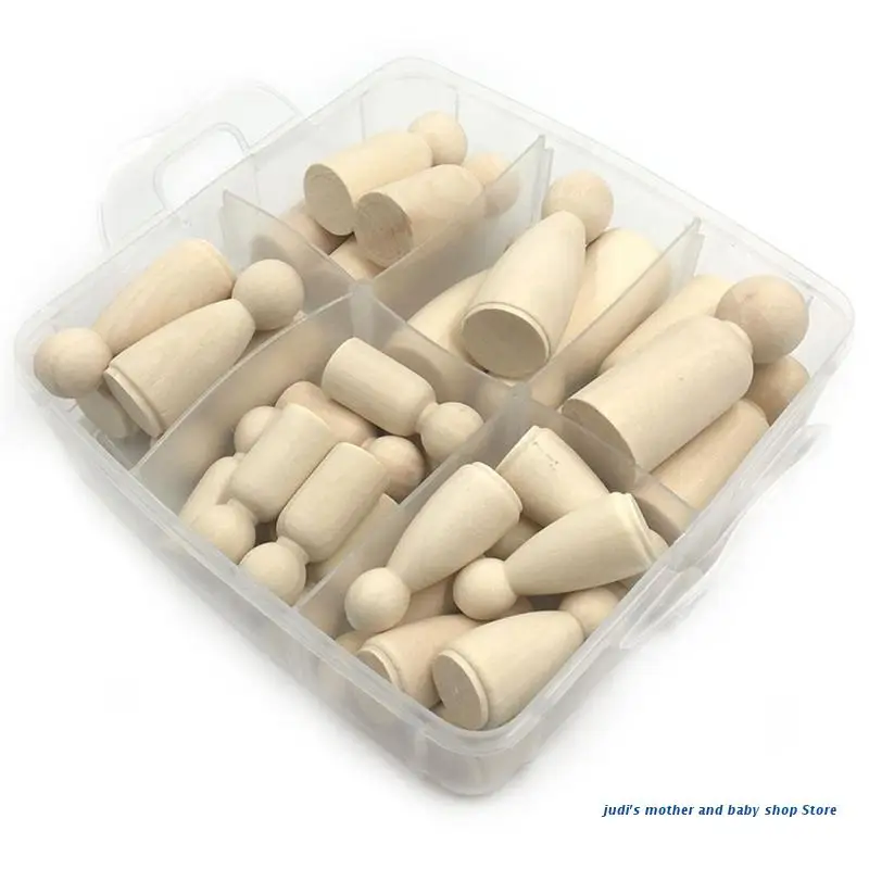 

67JC 1 Набор DIY Peg Doll Набор для рисования популярных общественных игр для малышей девочек DIY Дошкольный обучающий реквизит настольные декораци...