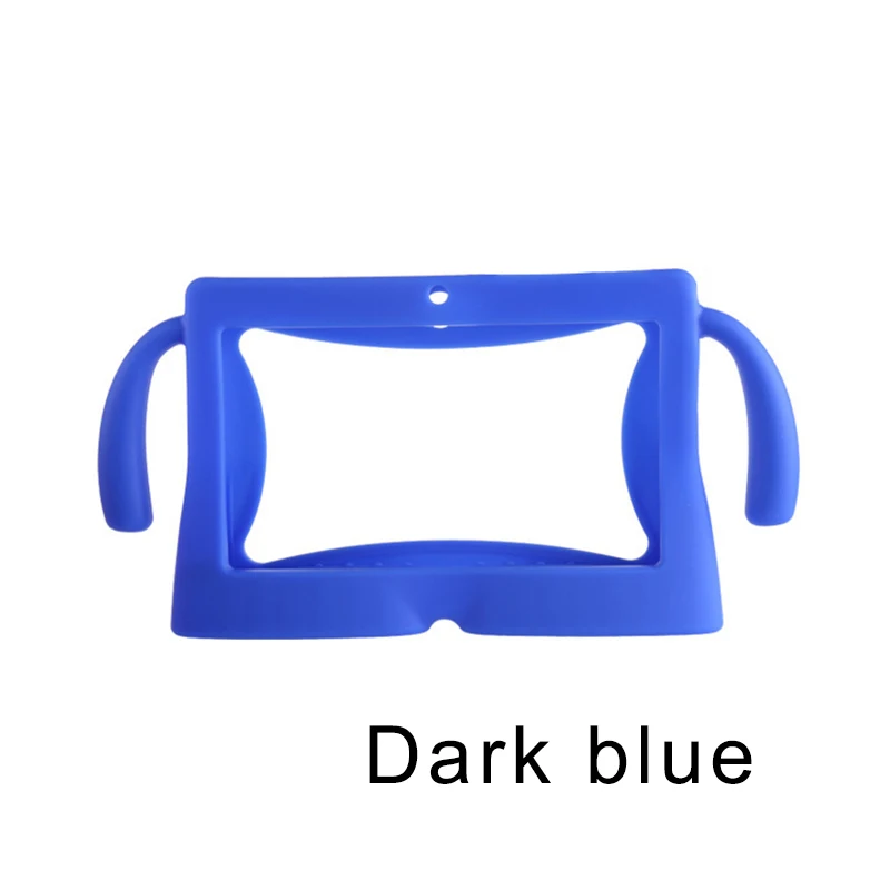 Dark Blue Мягкий силиконовый чехол для планшета, ударопрочный протектор, мультяшный стиль, ", защита от пыли, чехол для планшета Android Q88 - Цвет: Dark Blue