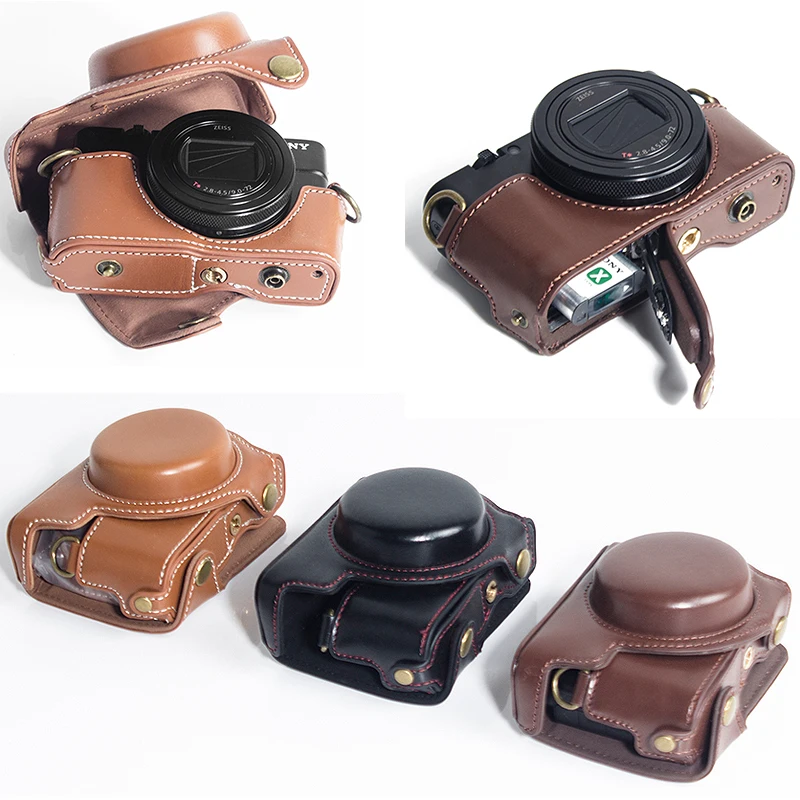 Искусственная кожа цифровая камера чехол сумка чехол для sony RX100VII M7 RX100VI M6 RX100V M5 RX100VA M5A RX100IV M4 RX100 III II я M3 M2