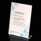 A4A5A6 прозрачный акриловый дисплей меню Настольный Счетчик Держатель постера подставка для вывески маленький знак цена держатель для карт постер