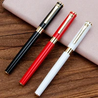 luxury metal shell black 0 5mm signature ballpoint pens for business writing office school supplies stationery