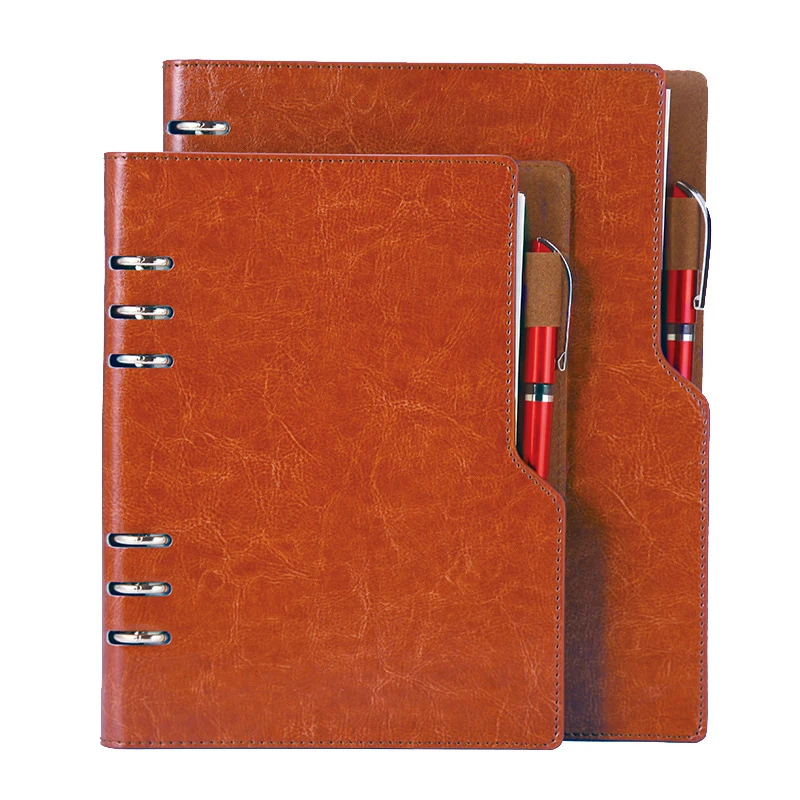 

Блокнот из искусственной кожи A5, A6, B5, A4, большой блокнот на спирали, ежедневник, ежедневник, органайзер, твердая обложка, деловая записная кн...