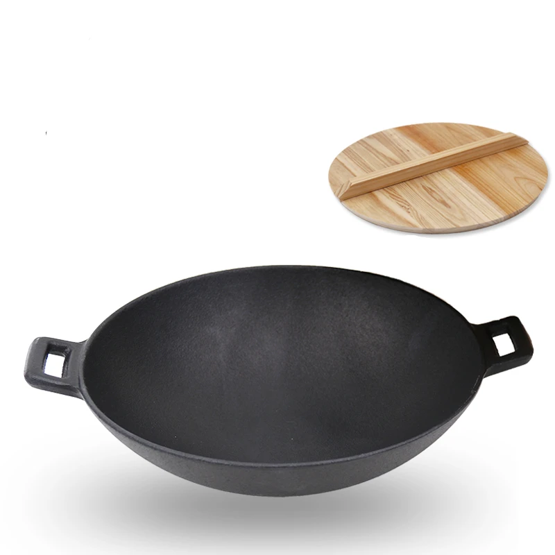 

Traditional Chinese Wok Outdoor Cast Iron Cauldron Gas Cooking Wok Non Stick Pan Utensilios De Cocina Cast Iron Cookware BC50CG