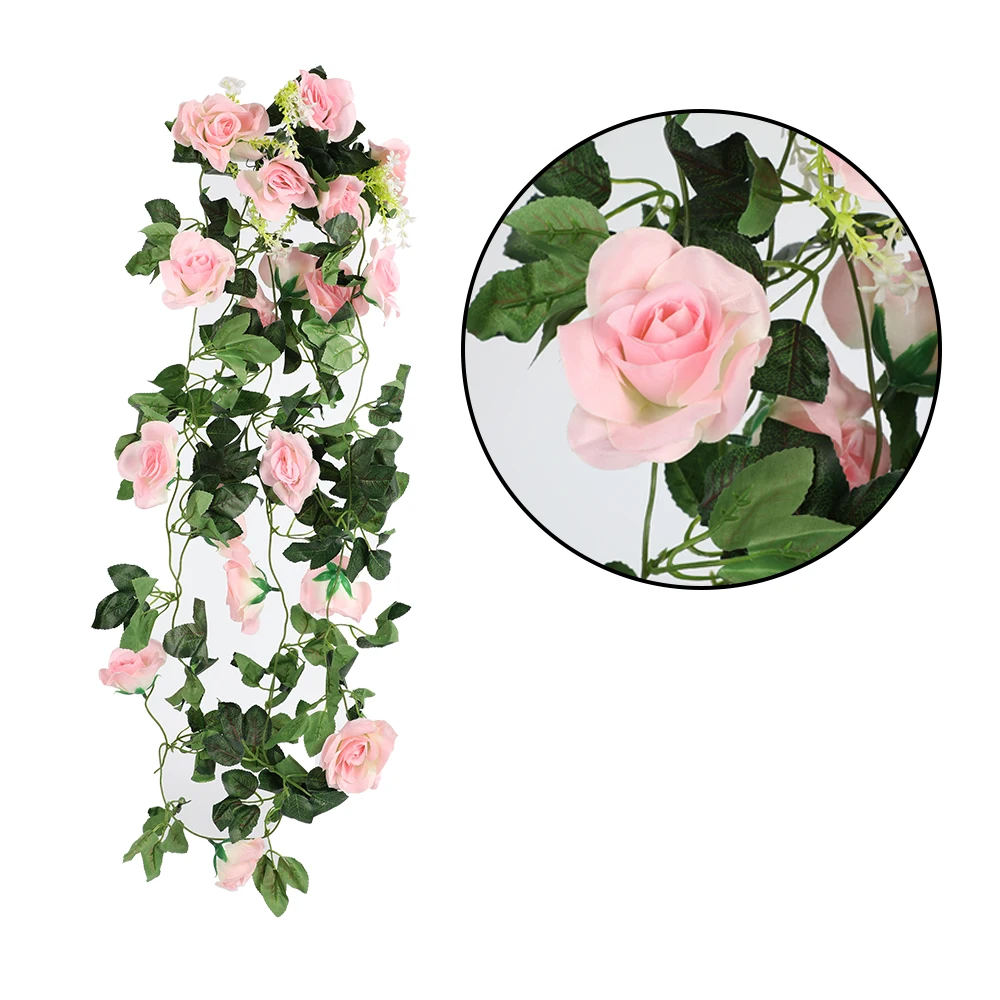Искусственная Виноградная лоза с имитацией розы цветок лозы настенный