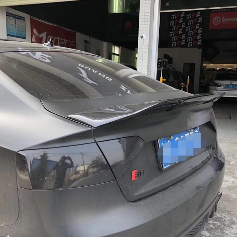 CEYUSOT для автомобильного спойлера из настоящего углеродного волокна крыло Audi A5 S5