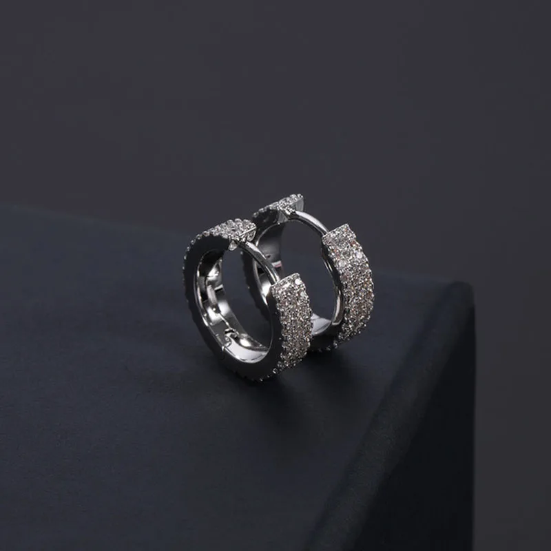 

Funmode Fashion Red Cubic Zircon Small Circle Hoop Earrings for Women Gorgeous Earring Brincos Wholesale FE154