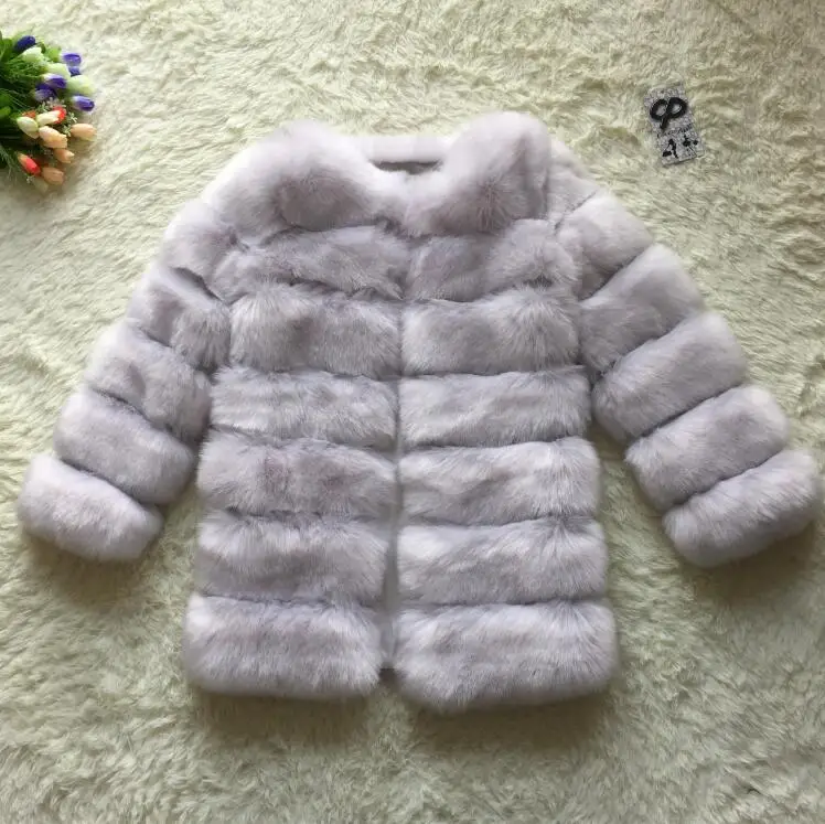 CP12 Fox color CP искусственный мех Заводская шуба из искусственного лисьего меха женская зимняя теплая шуба с длинным рукавом из искусственного меха пальто Женская куртка из искусственного меха CP12 - Цвет: CP12 Fox color