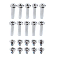 1 set stainless steel roller skate screw nuts bolt replacement accessories silver