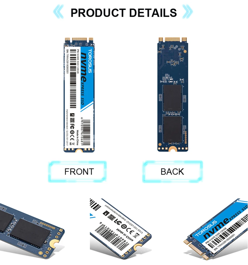 Torosus NVME SSD 128 ГБ 256 512 1 ТБ SSD m2 жесткий диск SSD PCIe внутренний жесткий диск M.2 2280 для настольного компьютера