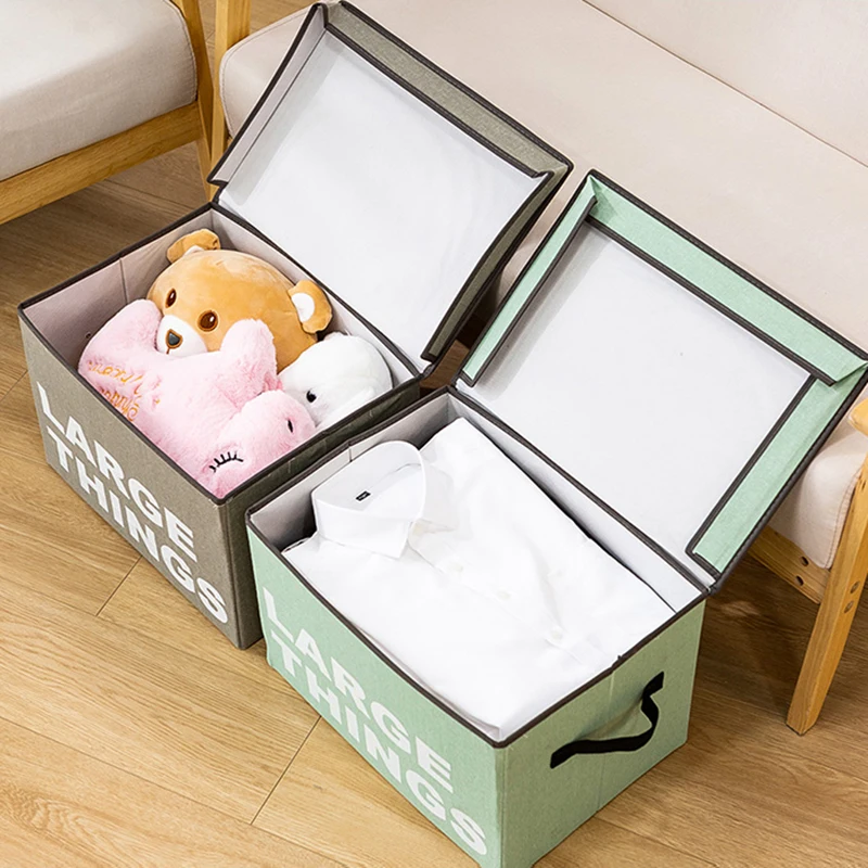 К ткани одежде с помощью ящик для хранения контейнеры крышкой складная корзина