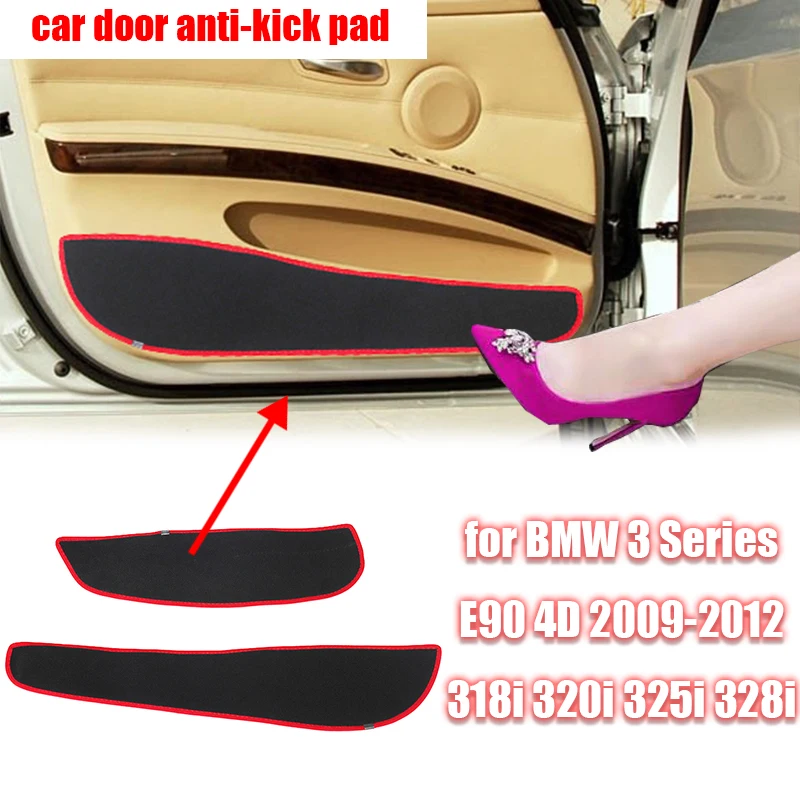 

Carpet Side Edge Guard Decal Protection Car Door Anti Kick Pad Sticker Protective Mat for BMW 3 Series E90 4D 09-12 Accessories