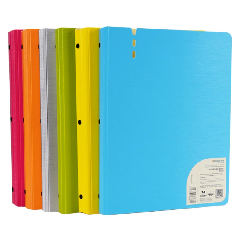 1 Piece A4 Waterproof Display Book 20/40/60/80 Pages Transparent Insert Folder Document Storage Bag File Inset Folders