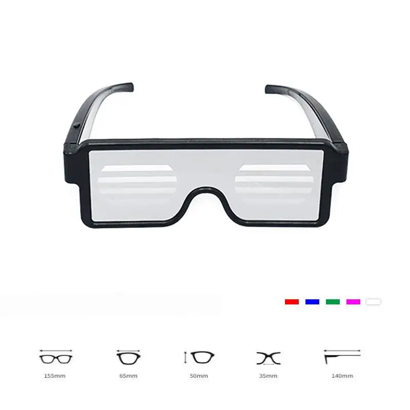 

Multifunction Cool LED Glasses Fashion Nightclub Party Flashing Sunglasses Bright LED Light Up Luminous Glow Party Decorative
