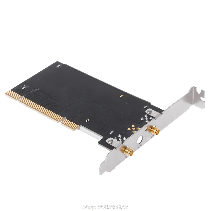 

AR9223 PCI 300M 802.11b/g/n Wireless WiFi Card for Desktop Laptop 6DB Antenna S23 20 Dropship