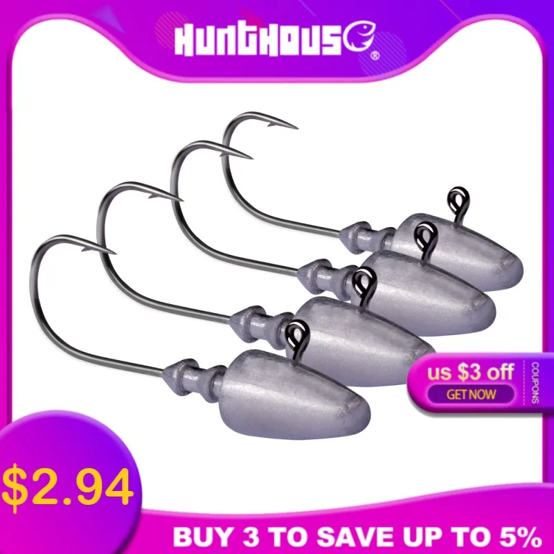 Hunthouse мягкий винт для приманки, головка джига для big shad 5 г 10 г 15 г 20 г рыболовный инструмент рыболовное оборудование