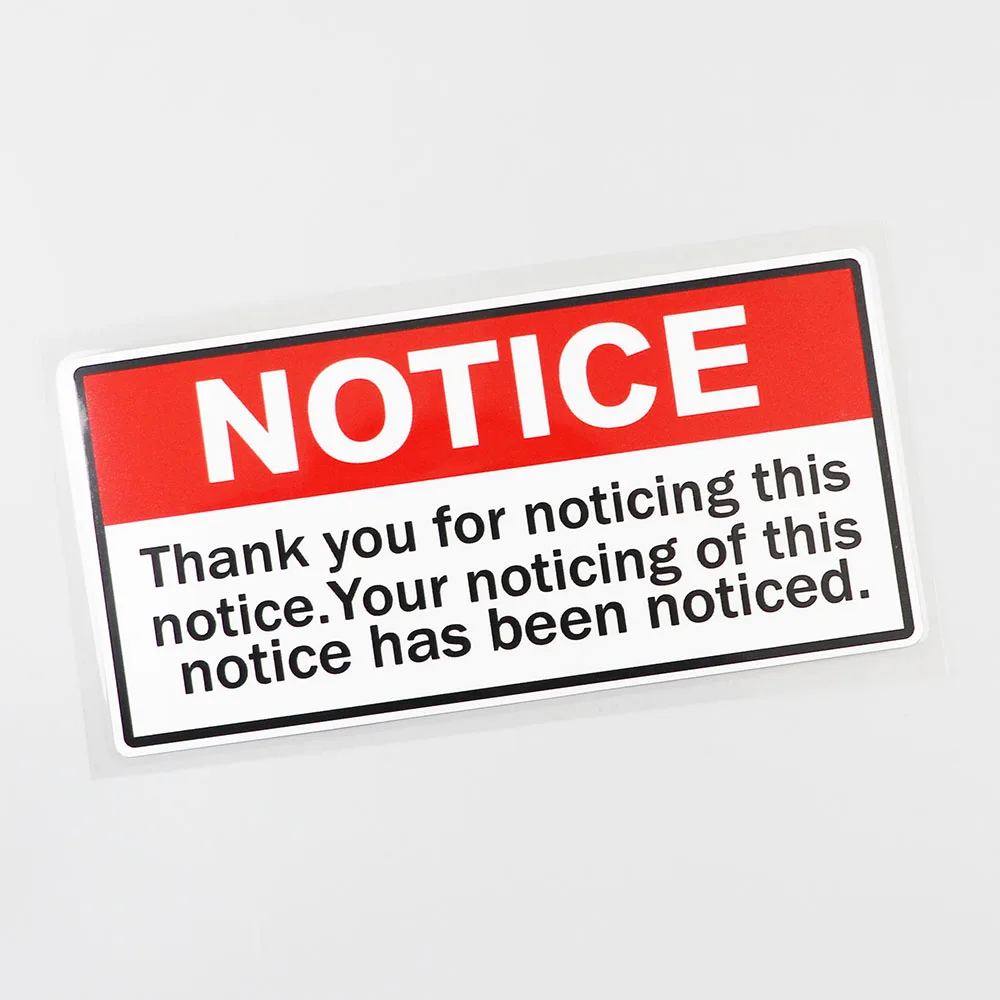 

Warning Funny Joke Tools Notice Decal PVC Car Sticker,16.1cm*7.4cm