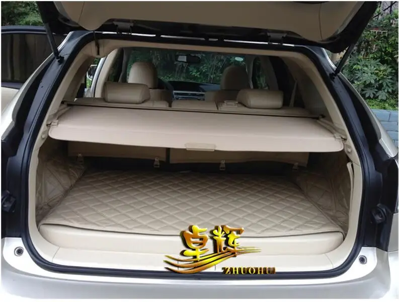 

Rear Trunk Security Screen Privacy Shield Cargo Cover For LEXUS RX270 RX350 2009 2010 2011 2012 2013 2014 2015 (Black Beige)