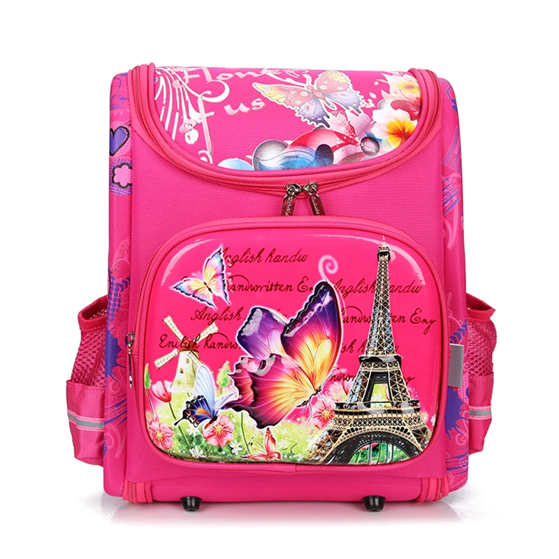 Ортопедические детские школьные рюкзаки для девочек рюкзак с рисунком бабочки