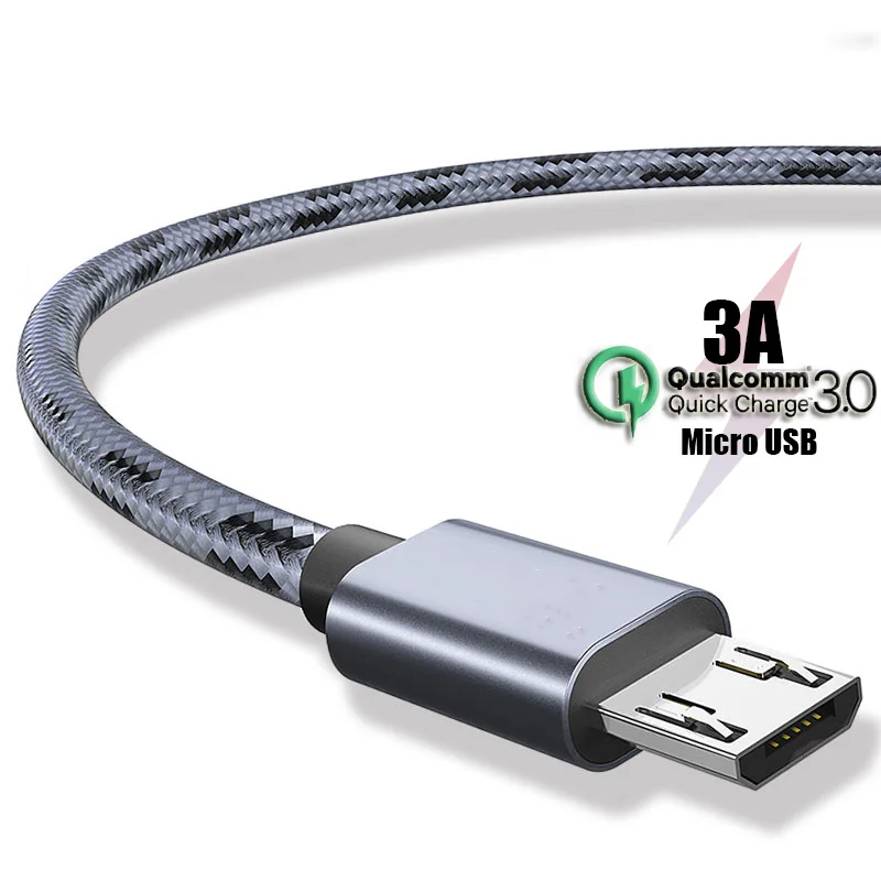 Usb-кабель 3A Micro USB C кабель для быстрой зарядки 3 0 зарядный Samsung Huawei Xiaomi Honor Redmi POCO LG |
