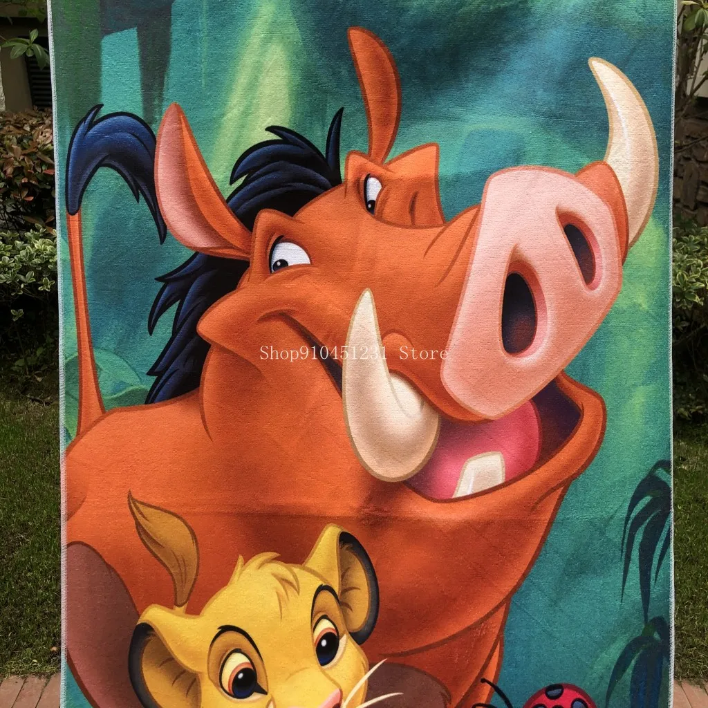 Disney Детские Симба Король Лев Минни милые Прошитые микроволокно дома детское